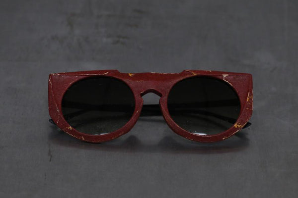 Rigards Red Lacquer Frame Green Lens Glasses RG1040LE